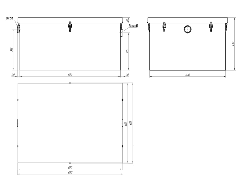 Жироуловитель под мойку Alta M-In 1.5-125 Жироуловитель под мойку Alta M-In 1.5-125