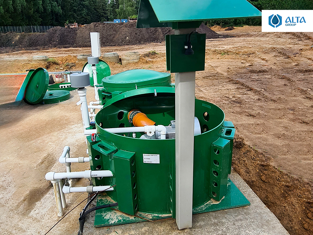 Хозяйственно-бытовой сток - 60 м3 в сутки - многофункциональный комплекс в Юхновке